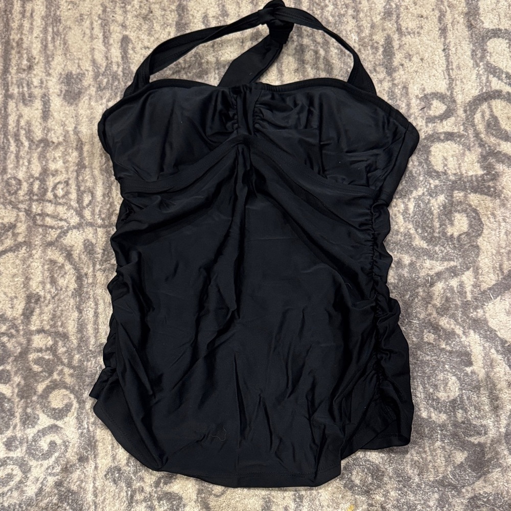Black Halter Tankini